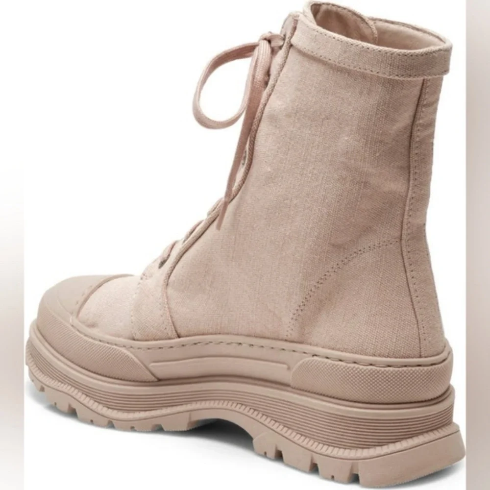 ⭐NWB⭐Free People - Camp Out Canvas Combat Boot size 39 - Picture 3 of 14